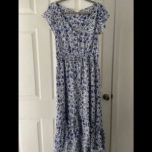 Lucky Blue Floral Dress